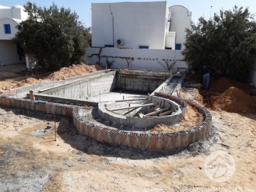 Réception Piscine AGHIR -                            بيع
                           Notre Chantiers Djerba